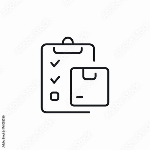 delivery check list clipboard icon sign vector