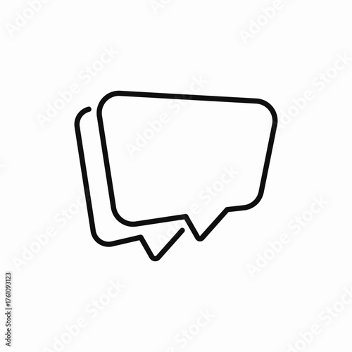 speech bubble conversation icon sign vector