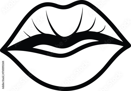 Abstract digital art black silhouette of a horse galloping freedom isolated on transparent background