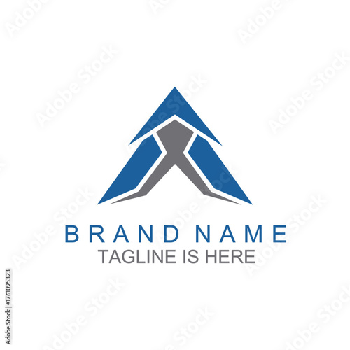 Letter A logo icon design template elements