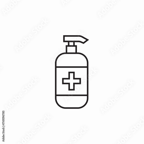 sanitizer alcohol icon sign vector