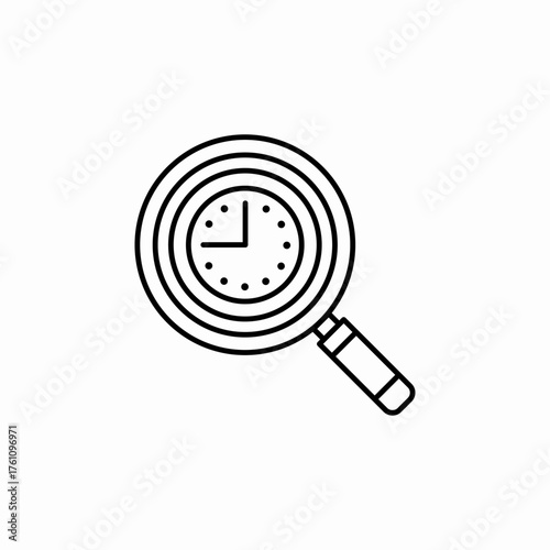 time search icon sign vector