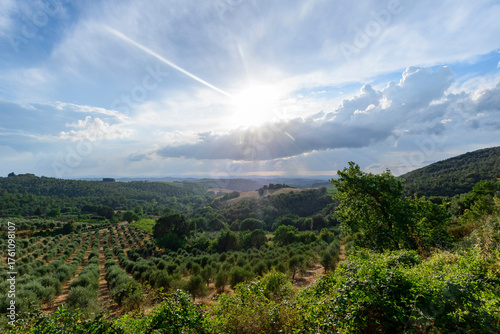 Countryside near Trequanda, Siena Province, Tuscany, Italy
