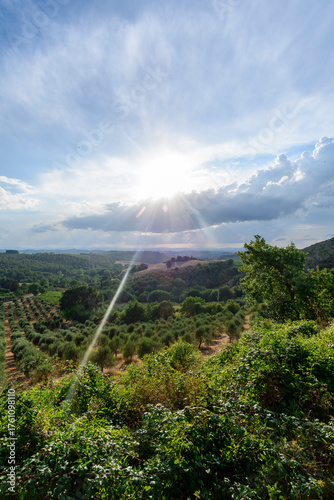 Countryside near Trequanda, Siena Province, Tuscany, Italy
