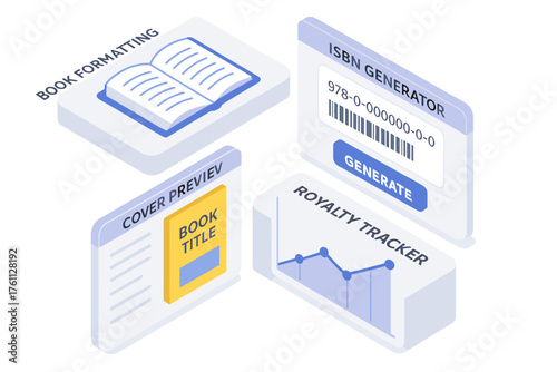 Digital tools for authors: book formatting, isbn generator, cover preview, royalty tracker