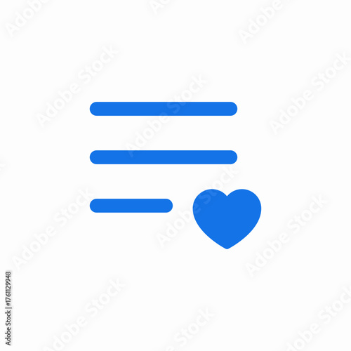 text like favourite icon sign vector