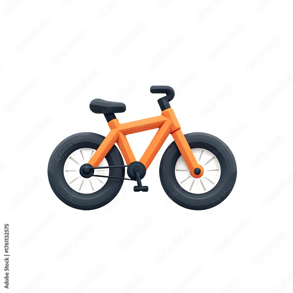 Fototapeta premium Flat Bicycle Icon