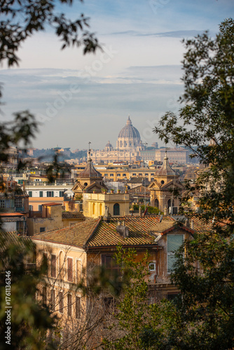 Rome city rooftops