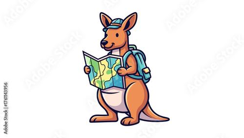 Cute Kangaroo  Mascot