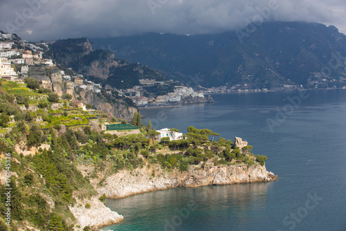 Wall Mural Hidden Beach beneath Cliffs, Amalfi Coast
