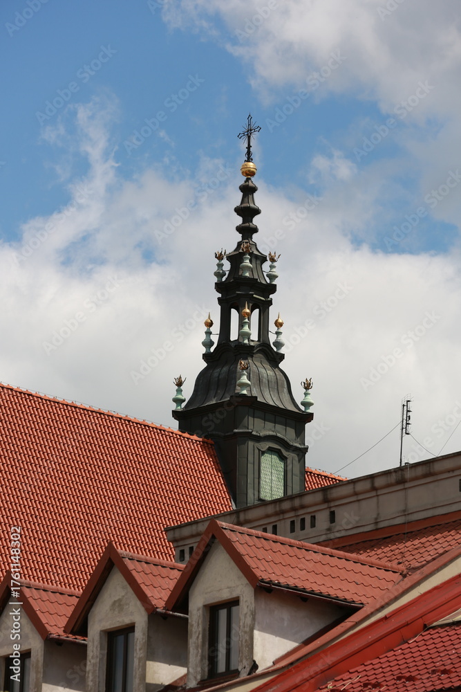 Fototapeta premium Historic and Modern Architecture in a European City
