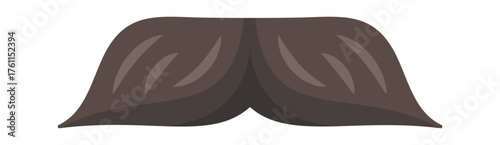 Black lush elegant classic moustaches