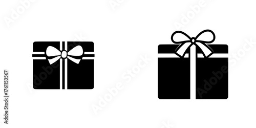 Wrapped gifts designed for various occasions with simple, elegant styling and contrasting colors displayed together