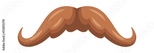 Old-fashioned male moustache refined masculinity
