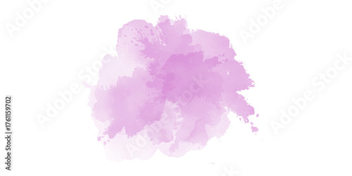 Pastel pink watercolor paint brush. watercolour texture for cards, Brushstrokes and splashes.