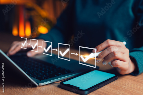 Fotografía Project planning and workflow management concept