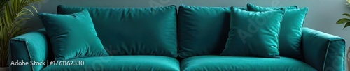 Deep Teal Velvet Cushion Luxurious Comfort and Elegance for Modern Homes