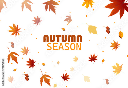 Celebrate the vibrant autumn season with falling leaves a perfect design element for seasonal promotions, festive cards, and autumnal event themes