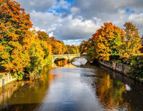 Autumn View of River Ouse and Lendal Bridge, York