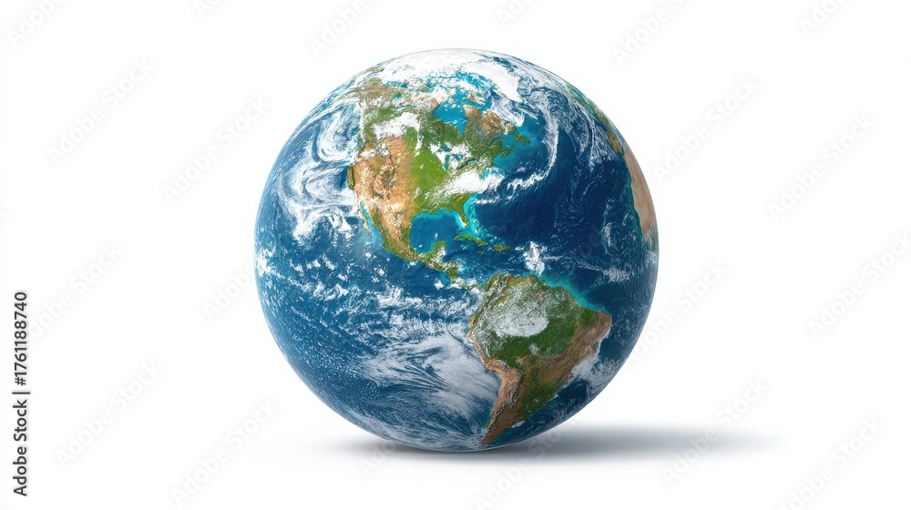 Fototapeta premium earth globe illustration keep it clean