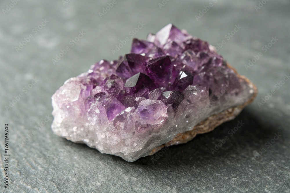 Fototapeta premium amethyst isolated on black
