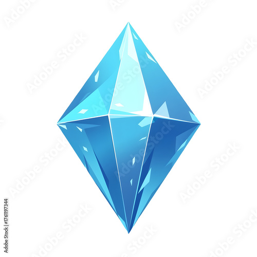 Blue Crystal Shard Icon
