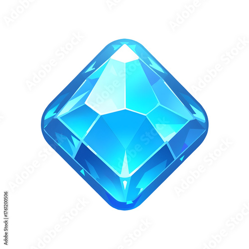 Blue Crystal Shard Icon