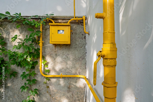 Gas equipment on exterior w...
