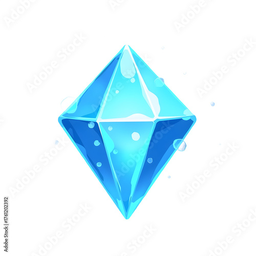 Blue Crystal Shard Icon