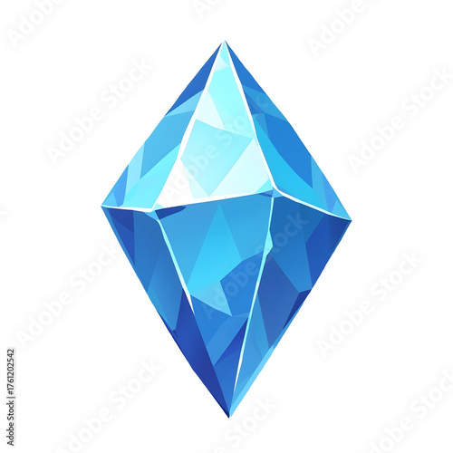 Blue Crystal Shard Icon