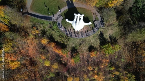 Three crosses on a hill, autumn, Vilnius
