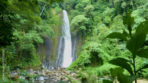 Wallpaper Mural Costa Rica A view of Los Chorros Waterfall looking through trees a rocks Torontodigital.ca