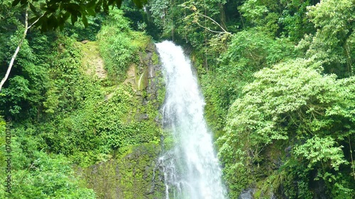 Wallpaper Mural Costa Rica A view of the upper part of Los Chorros Waterfall in 25 Slow Motion Torontodigital.ca