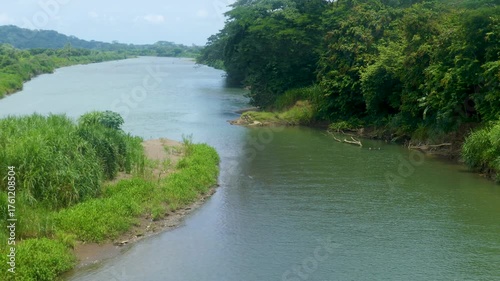 Wallpaper Mural Costa Rica A zoom in looking downstream on the River Tarcoles with crocodiles Torontodigital.ca