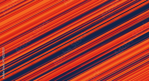 Dynamic diagonal lines creating a vibrant abstract background with striking orange and navy hues, perfect for modern designs and energetic visuals