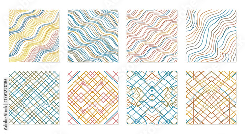 Abstract art patterns for modern backgrounds and creative designs, perfect for vibrant branding, unique textures, and stylish contemporary projects