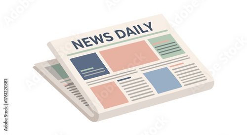 Stay informed with the daily news, a great template for print media, blogs, and social media updates that will keep your audience up-to-date