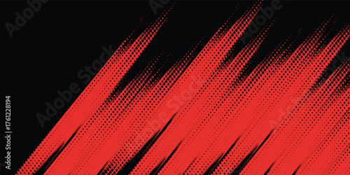 Background, contrast red and black color abstract template for business design. Technology style. You can use it for advertising, sports posters, templates, business presentations. Vector