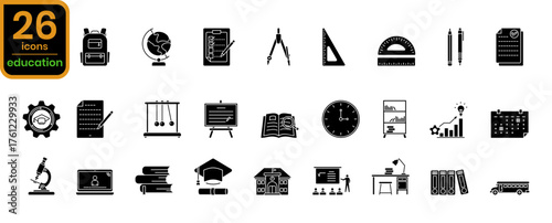 education icons element for design