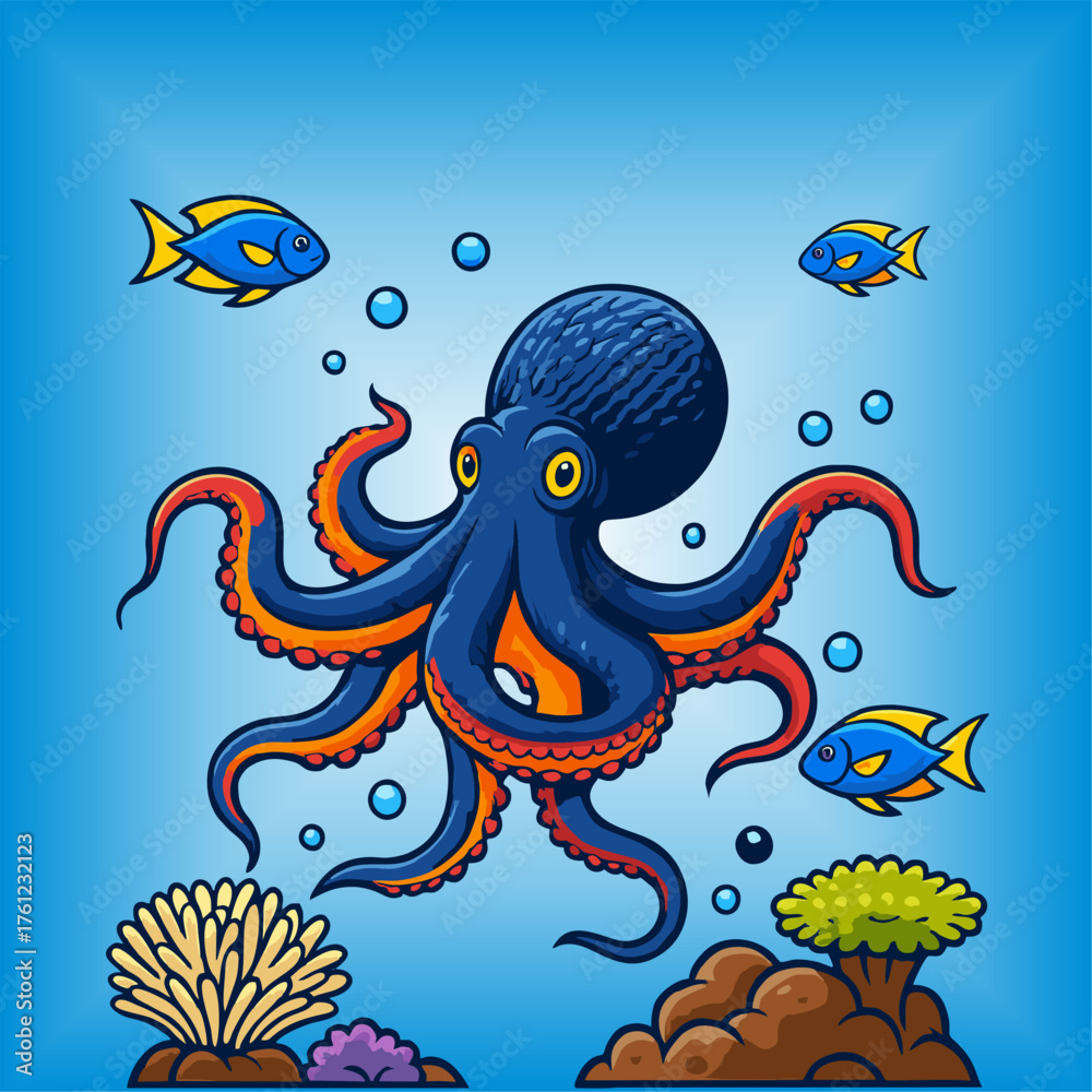 Obraz premium Octopus vector.eps