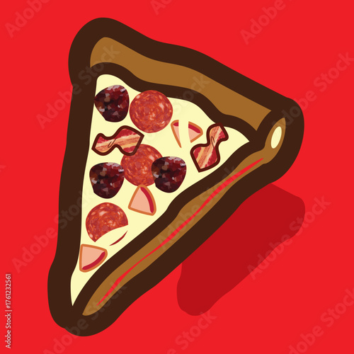 Pizza Slice - Meat Lovers