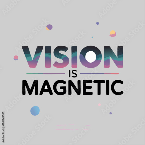 vision is magnetic: luminous aurora poster for agencies, luxury brands, and creatives selling high-end, emotive visual identities and campaign imagery