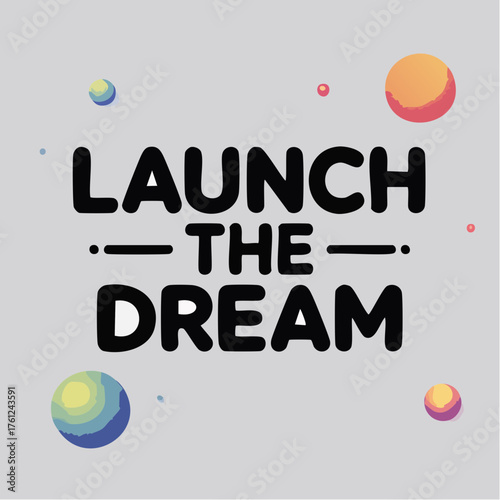 launch the dream: minimal space-gradient hero for startups, product launches, and lifestyle brands seeking optimistic, modern promotional visuals