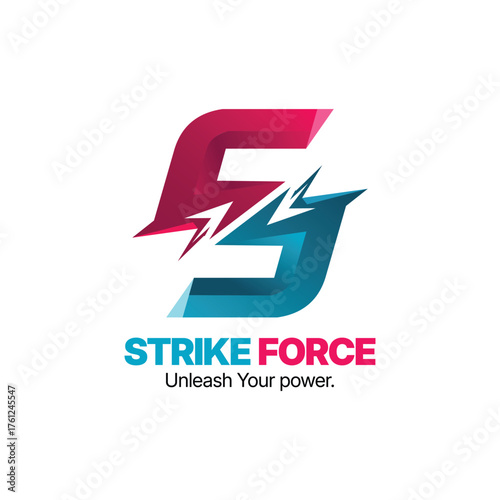 Free Download Powerful S Logo with Lightning Bolt - Gaming, Energy, and Sports Team Mascot Brand Identity Vector - GFXLoad