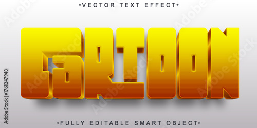  Cartoon Show Vector Fully Editable Smart Object Text Effect