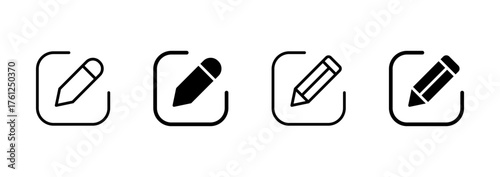 Edit icon vector. edit document sign and symbol. edit text icon. pencil. sign up