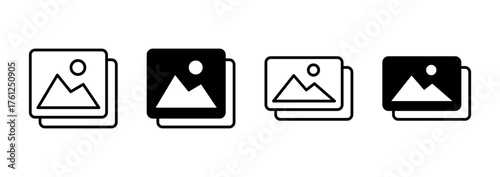 Picture icon vector. photo gallery sign and symbol. image icon
