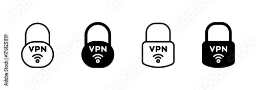 Vpn icon vector. Private network sign and symbol. virtual private network icon.