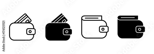 Wallet icon vector. wallet sign and symbol