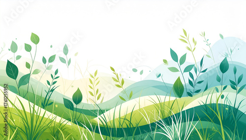 Flowing Abstract Meadow